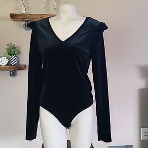 Black Velvet Bodysuit